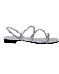 Greymer Crystal Sandals - Metallic
