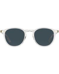 Garrett Leight Hampton Sun Pure Glass Sunglasses - White