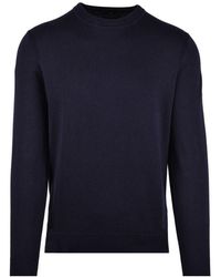 belstaff crew neck knitted jumper