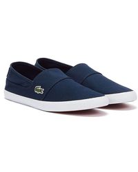 Lacoste Marice Bl 2 Canvas Slip-on Court Shoes - Blue