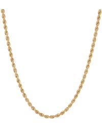 AUrate New York Gold Rope Chain Necklace - Yellow