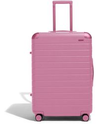 Away Travel - The Aluminum Edge Medium Checked Suitcase - Lyst