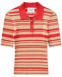 Axel Arigato - Anja Ribbed Polo Top - Lyst