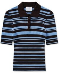 Axel Arigato - Anja Ribbed Polo Top - Lyst