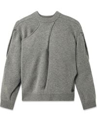 Axel Arigato - Stitch Panelled Sweater - Lyst