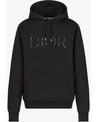 Dior Christian And Peter Doig Oversized Hooded Sweatshirt Black