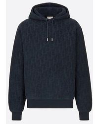 Dior Christian Oblique Hooded Sweatshirt Relaxed Fit Black