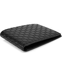 Gucci Microssima Leather Wallet Black