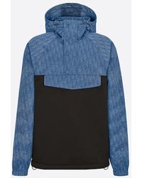 Dior Oblique Jacquard Padded Jacket in Blue for Men | Lyst