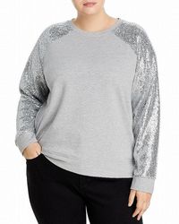 Marc New York Performance Womens Plus-Size Space Dye Funnel Neck Pullover