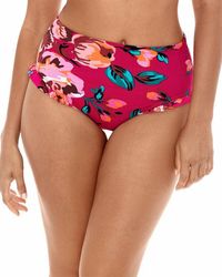 Skinny Dippers Swimwear Bottom Size Small S Floral - Pink