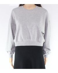 INC Sweatshirt Heather Size Xl Cropped Crewneck Pullover - Gray