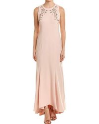Eliza J Womens High-Low Gown with Scoop Back Formal Dress
