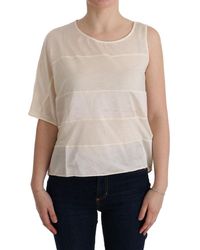 CoSTUME NATIONAL - Asymmetric Top Blouse - Lyst