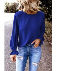 Royal Blue Tops for Women - Up to 64% off | Lyst