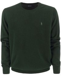 Ralph Lauren - Round Neck Wool Knitwear With Long Sleeves - Lyst