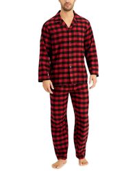 $39 Club Room Men's Pajamas Red Green Plaid Flannel Lounge Pants Sleepwear XL 