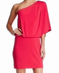 Jessica Simpson Dress Hot Pink Sz Small S One-shoulder - Multicolour