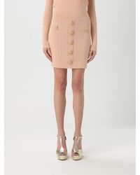 Balmain - Knitted Mini Skirt - Lyst