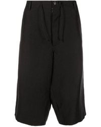 Maison Margiela - Blend Linen Bermuda Shorts - Lyst