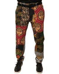 Dolce & Gabbana - Multicolor Patchwork Men Dress Pants - Lyst