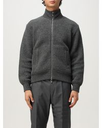Thom Browne - Textured Full Zip Jacket With High Collar And Front Pockets - Lyst