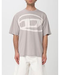 DIESEL - Crew Neck T-Shirt With Graphic Print Short Sleeves - Lyst