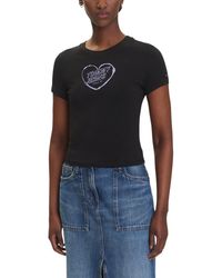 Tommy Hilfiger - Graphic Tee Heart Design - Lyst