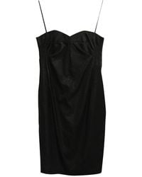 Robert Rodriguez Strapless Shimmer Dress - Black
