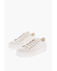 Converse Chuck Taylor All Star 4,5cm Faux Leather Lift Sneakers With - White