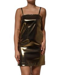 Dolce & Gabbana - Metallic Gold Sleeveless A - Lyst