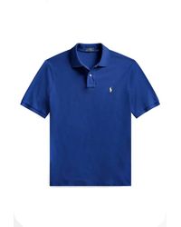 Ralph Lauren - Short Sleeve Polo Shirt With Button Fastening - Lyst