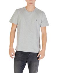 Ralph Lauren - Round Neck Short Sleeve Cotton T-Shirt - Lyst
