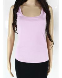 River Island Tank Top Size 14 Scoop-neck Ribbed - Purple