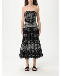 Charo Ruiz - Embroidered Aline Midi Dress - Lyst