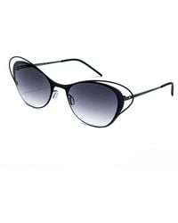 Italia Independent - Black Metal Sunglasses - Lyst