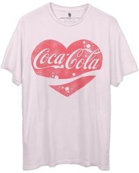 Junk Food T-shirt Pink Size Medium M Coca-cola Graphic-print