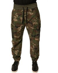 Dolce & Gabbana - Multicolor Camouflage Cargo Sweatpants Pants - Lyst