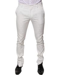 Dolce & Gabbana - Trousers Slim Fit Logo - Lyst