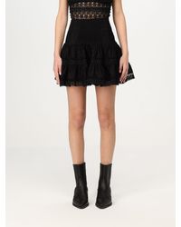 Charo Ruiz - Tiered Mini Skirt Embroidered Detail - Lyst