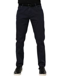 Dolce & Gabbana - Blue Cotton Tapered Denim Jeans - Lyst