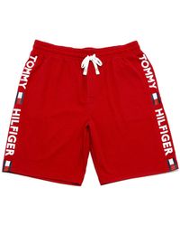 Tommy Hilfiger Shorts Sleepwear Size Small S Pajamas Logo - Red