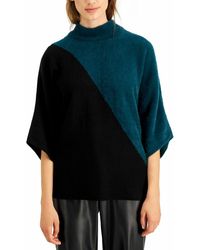 Alfani Synthetic Sweater Teal Size 