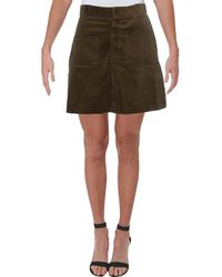 Lost + Wander - Lost + Wander Skirt Olive Green Size Xs A-line Corduroy - Lyst