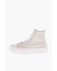 Converse Chuck Taylor All Star 4,5cm Faux Leather Lift High-top Sneak - White