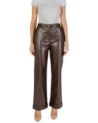Liu Jo - Polyester Zip And Button Trousers - Lyst
