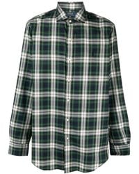 Ralph Lauren - Classic Cotton Plaid Shirt With Button-Down Collar And Design - Lyst