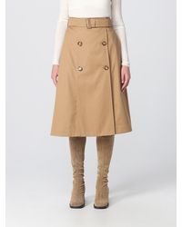 Burberry - Baleigh Skirt In Gabardine - Lyst