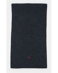 Polo Ralph Lauren - Ribbed Knit Merino Wool Scarf - Lyst