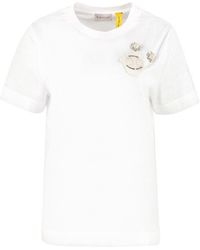 4 MONCLER SIMONE ROCHA Polos & T-shirts - White